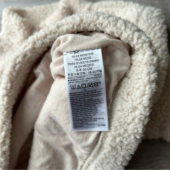 Gap Baby Sherpa Quarter-Zip Sweatshirt 18-24 months - Picture 11 of 14